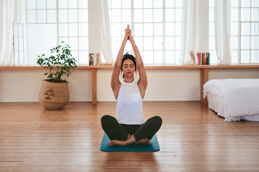 yoga space at home